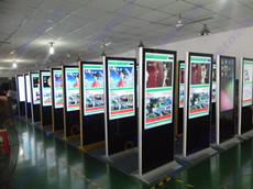 艾維圖出貨到廣西桂林180臺42寸立式網絡版廣告機
