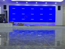 茂碩電源股份有限公司展廳應用艾維圖15臺55寸液晶拼接顯示屏系統
